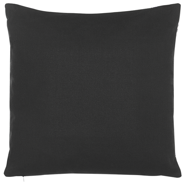 Dekokissen 2er Set LEROY Baumwolle 45 x 45 cm Schwarz Weihnachtsmotiv