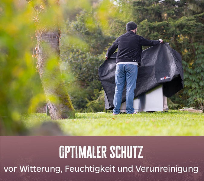 Grillfürst Abdeckhaube / Schutzhülle 172 x 67 x 123 cm Imperial 590, 490 / P500 / Lex 605 / Regal 590, 490 / Crown 590 / Sovereign 490 / Dualchef 415 G, 425 G, S 425 G / Genesis II 4 Brenner