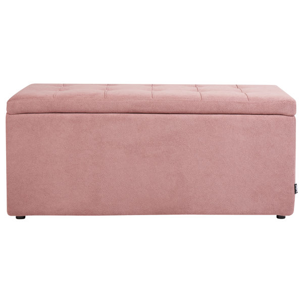 Aufbewahrungshocker OREM Stoff Rosa