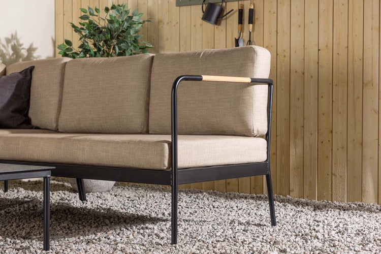 Pehnna Lounge-Set 2 Teile beige,schwarz. 70 X 120 X 40 cm