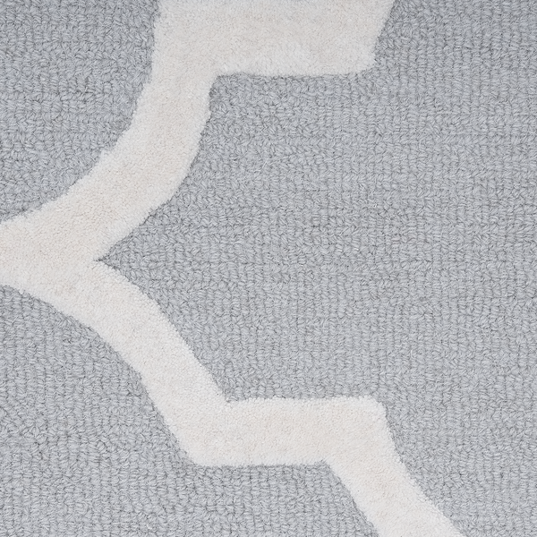 Teppich SILVAN Hellgrau 200 x 300 cm Wolle