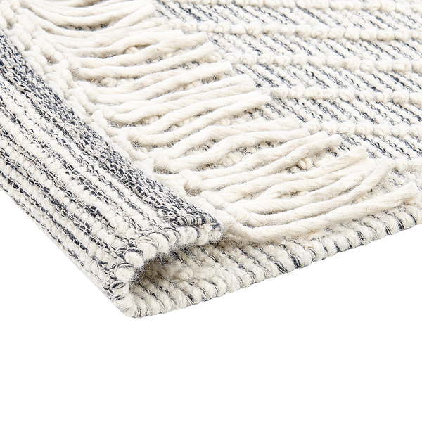 Teppich SAVUR Grau 160 x 230 cm Wolle