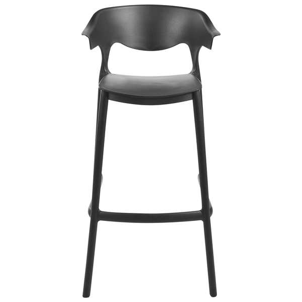 Garten-Barhocker 2er Set GUBBIO Schwarz
