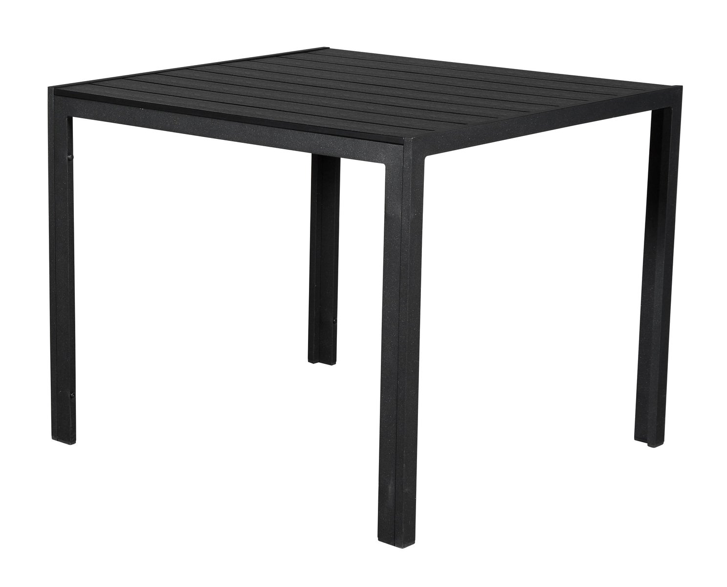 Noma Gartentisch 90 x 90 cm, schwarz und schwarz.