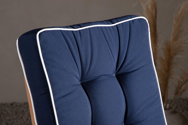 Fura Gartenkissen für 5 Pos. einstellbar blau. 56 X 132 X 11 cm