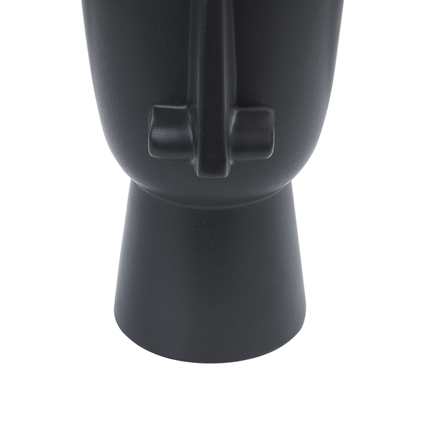 Blumenvase ARTEMIS Keramik 22 cm Schwarz