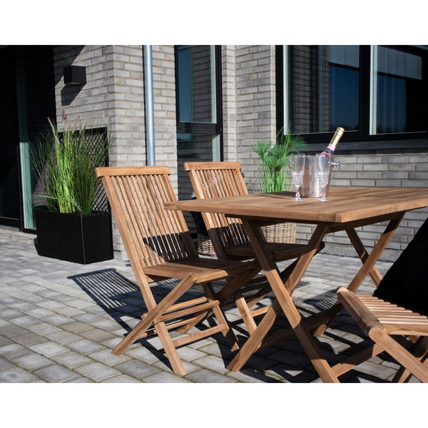 Torad Gartenstuhl Teakholz massiv. 2er Set