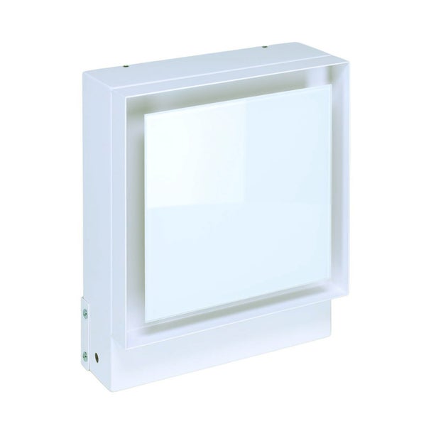Wandventilator mit quadratischer Abdeckung für die Innenraumbelüftung zur Montage an Wand oder Decke
