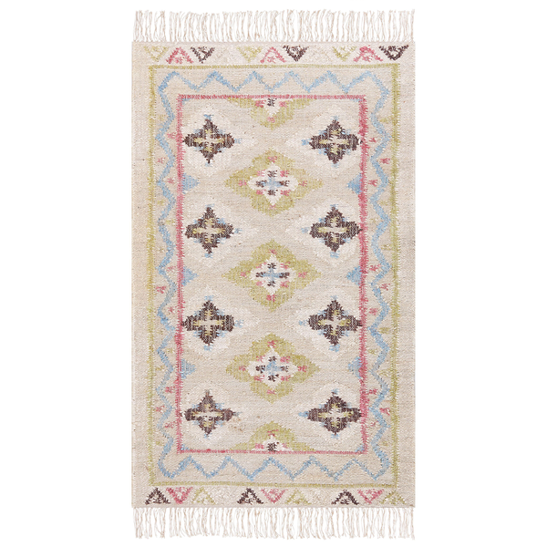 Teppich TERKOS Bunt 80 x 150 cm Jute
