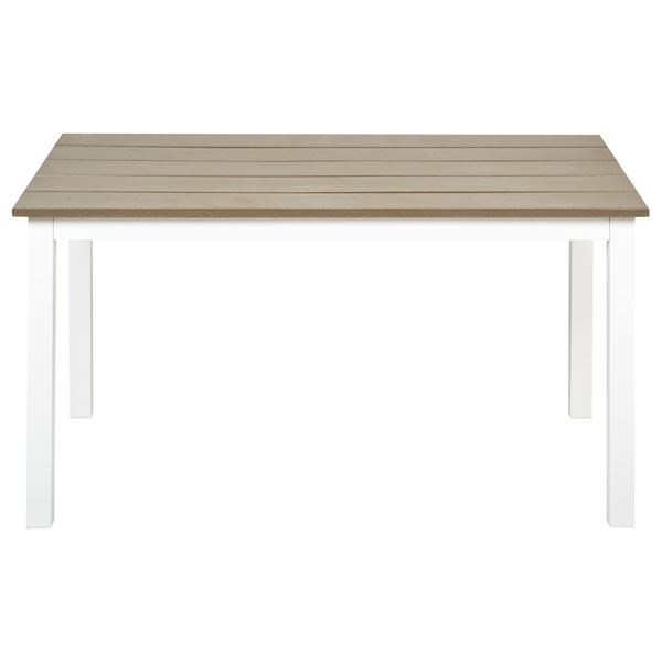 Gartentisch MESSINA 100 cm 52 cm Weiß