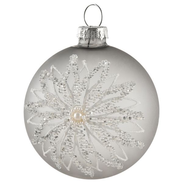 Weihnachtsbaumkugel mit Dekor