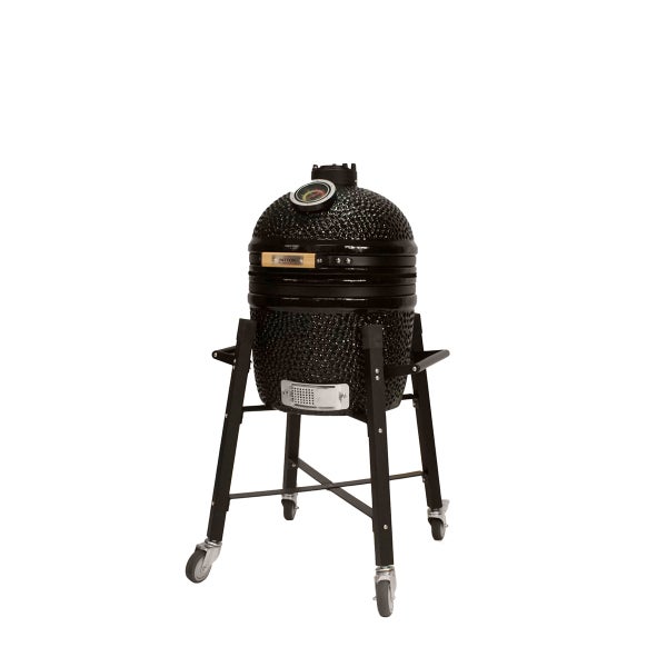 PATTON Keramikgrill Kamado Premium Compact mit Gestell - Schwarz