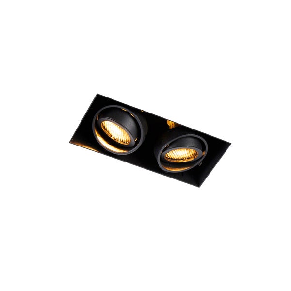 Smarter Einbaustrahler schwarz Trimless 2-flammig inkl. Wifi GU10 - Oneon Honey