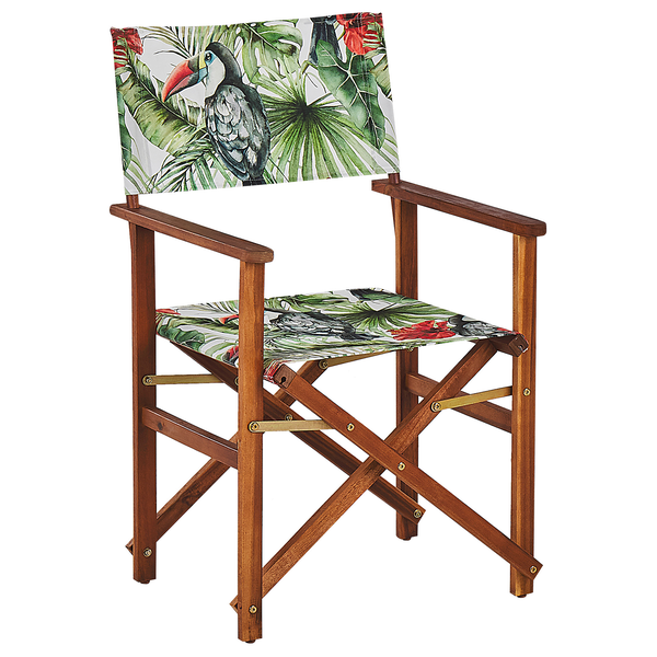 Gartenstuhl 2er Set CINE Akazienholz Grün