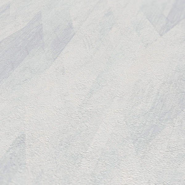 Detailaufnahme einer weißen Tapete mit dezenter Musterung