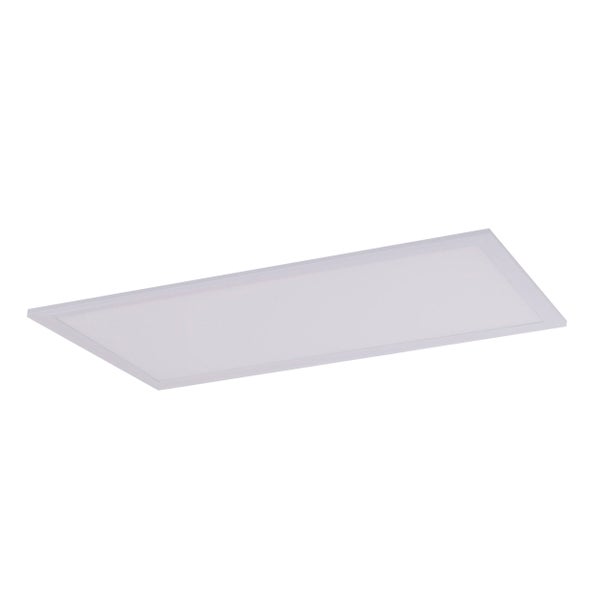 LED Aufbaupanel SORRISO, Aufbauleuchte aus Metall und Kunststoff in Weiß mit fest verbauten LEDs, 30 x 60 cm groß für Innenräume