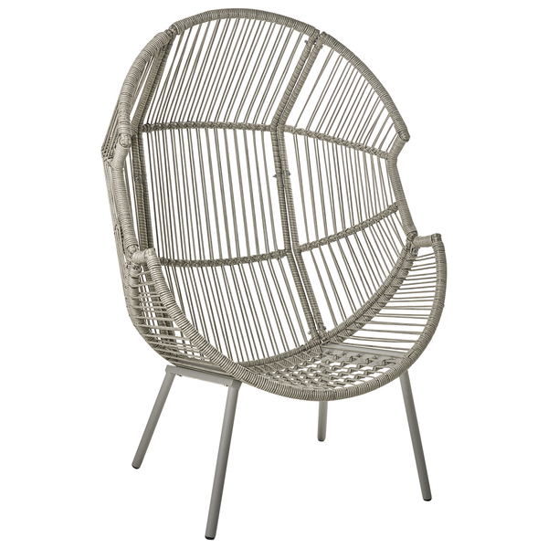 Gartenstuhl MURANO Polyrattan Grau