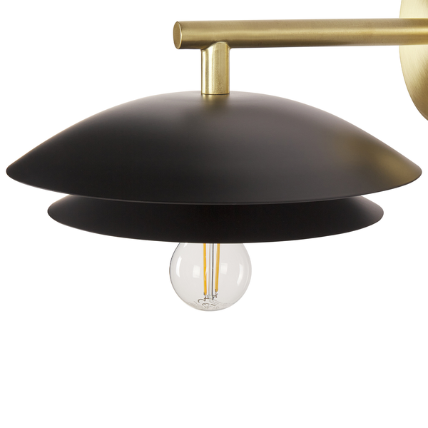 Wandlampe LASOLO Metall Schwarz