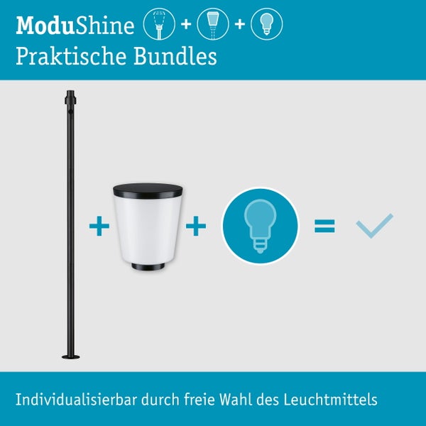 Moderne Außenwandleuchte mit zylindrischem Leuchtkörper und geriffeltem Diffusor zur effektiven Beleuchtung von Außenbereichen