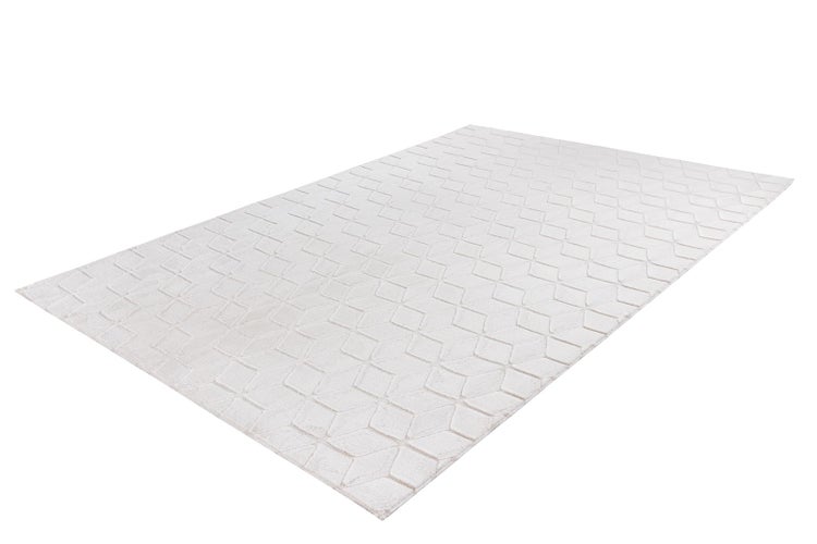 Kurzflor Teppich Splendora Weiß / Creme Modern, Klassisch 120 x 160 cm