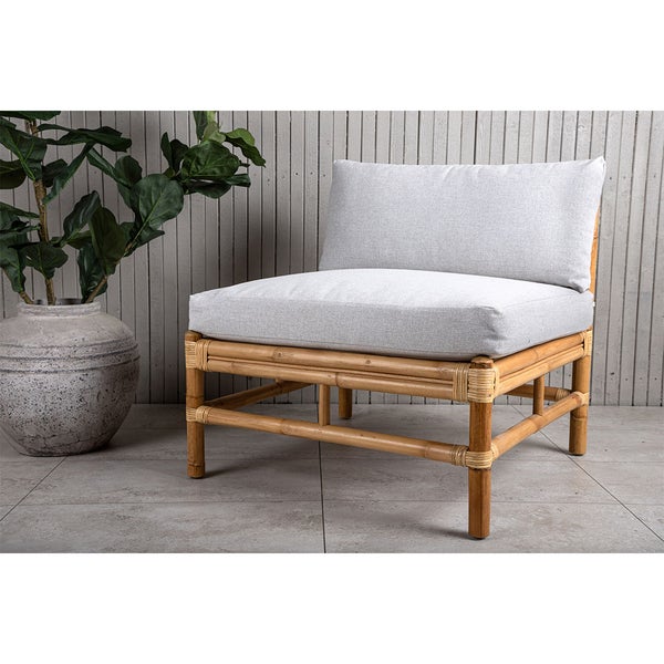 Cane Gartensofa Mittelsegment natur. 72 X 75 X 71 cm