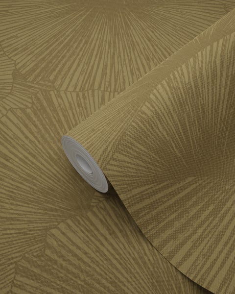 Origin Wallcoverings Tapete 3D Muster Blätter Gold - 50 x 900 cm - 348010