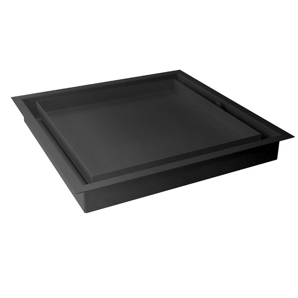 Quadratischer Schachtdeckel aus Metall für Bodenabläufe