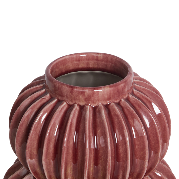 Blumenvase WATERMOSS Steinzeug 28 cm Rot