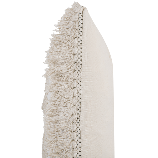 Dekokissen 2er Set VILLUR Baumwolle 45 x 45 cm Beige Streifenmuster