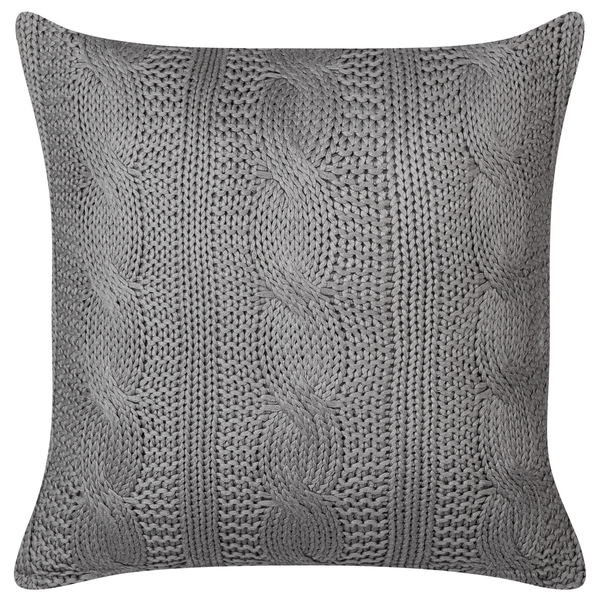 Dekokissen 2er Set CONSTYLIS Baumwolle 45 x 45 cm Dunkelgrau Ohne Muster