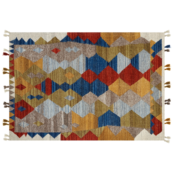 Teppich ARZAKAN Bunt 160 x 230 cm Wolle Kelim