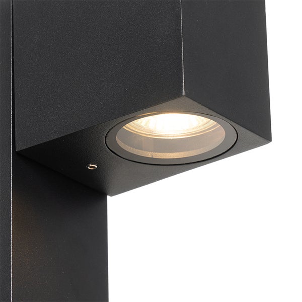 Industrielle stehende Außenlampe schwarz 35 cm IP44 - Baleno