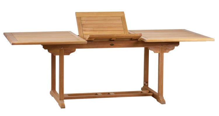 Gartentisch Teak ausziehbar Tisch Garten Terrasse Massivholz Ausziehtisch 140 x 80 cm premium wetterfest