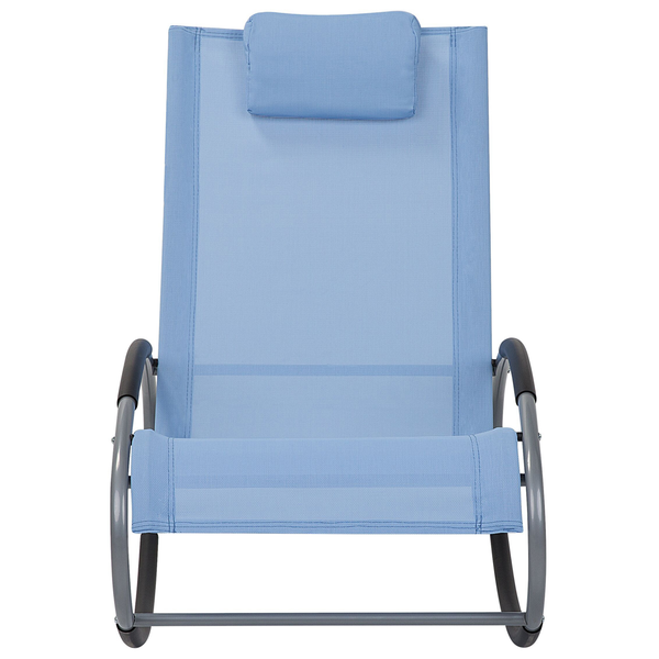 Schaukel-Sonnenliege CAMPO Stoff Blau