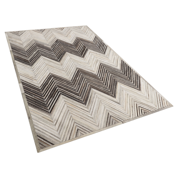 Teppich AYTEPE Grau 140 x 200 cm Echtleder