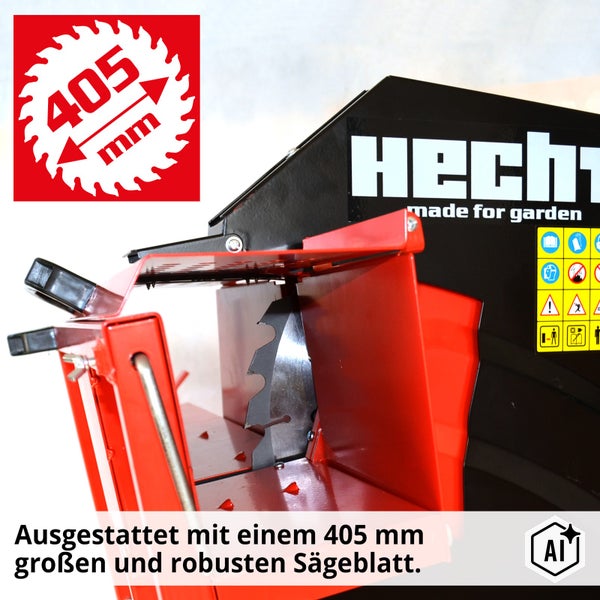 Wippsäge von Hecht mit robustem 405 Millimeter Sägeblatt zur Holzbearbeitung