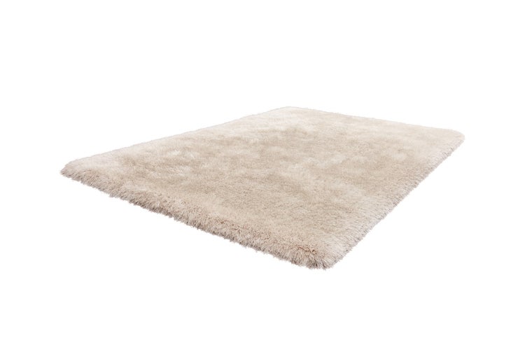 Hochflor-Teppich Shaggy in rechteckiger Form beige