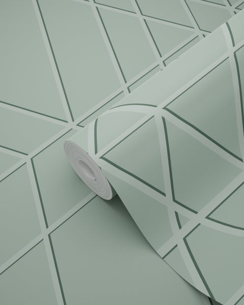 ESTAhome Tapete 3D-Muster Mintgrün - 50 x 900 cm - 139602