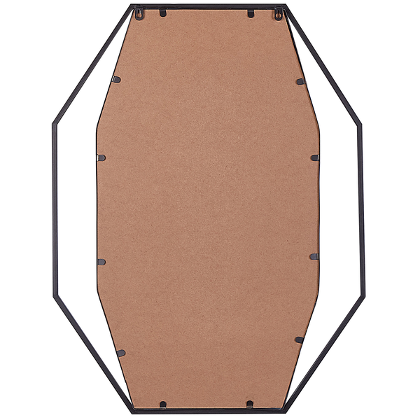 Rückseite eines Spiegels mit geometrischem Rahmen