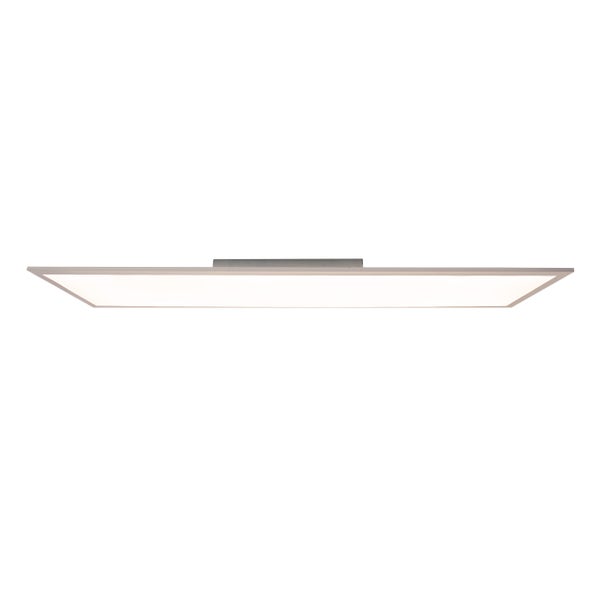 LED Aufbaupanel NICOLA, Aufbauleuchte aus Metall und Kunststoff mit fest verbauten LEDs in neutralweiß, Panel für Innenräume 119,5 x 29,5 cm