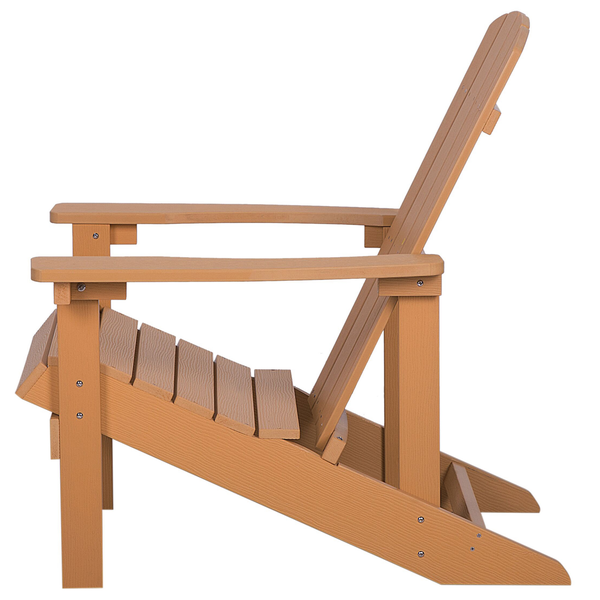Gartenstuhl ADIRONDACK mit Fußstütze Braun