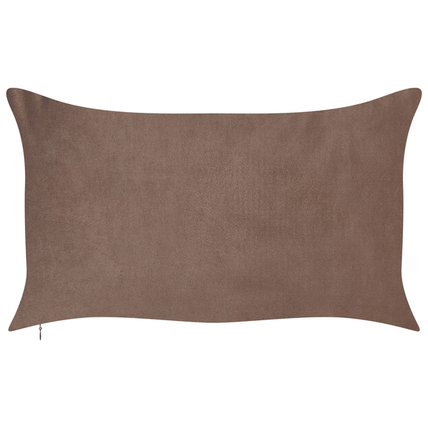Dekokissen 2er Set CRODYLINE Samtstoff 35 x 60 cm Braun Streifenmuster