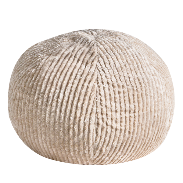 Runder Sitzpouf aus Kordstoff