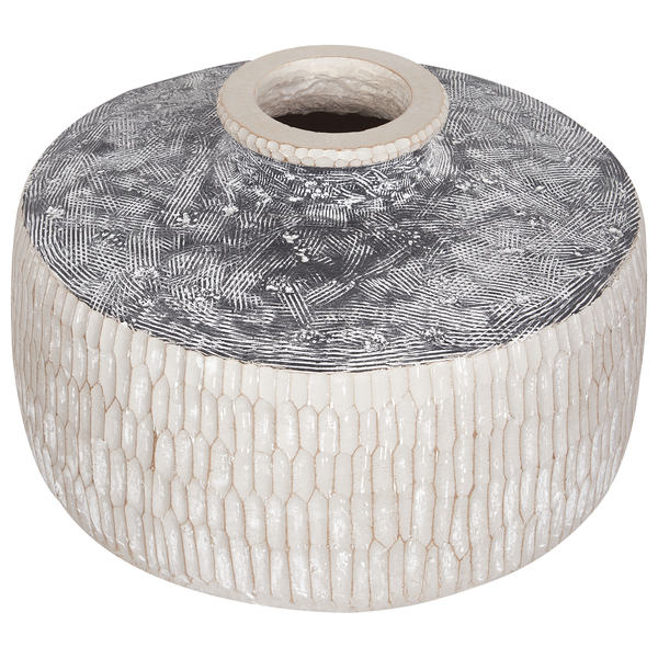 Blumenvase DEKSATI Keramik 32 cm Beige