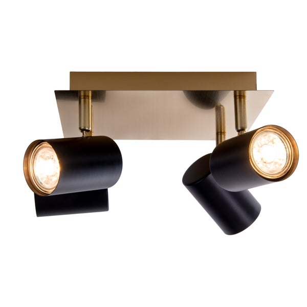 Deckenleuchte mit vier Strahlern