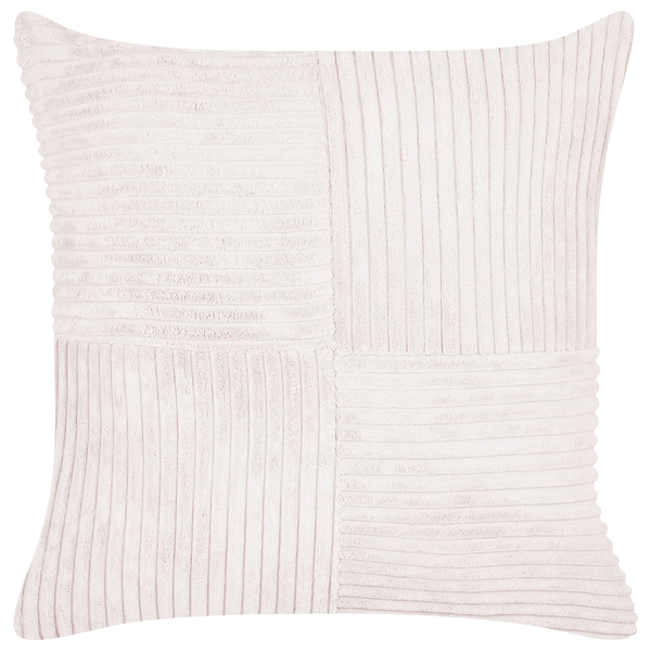 Dekokissen 2er Set MILLET Cord 43 x 43 cm Cremeweiß Geometrisches Muster