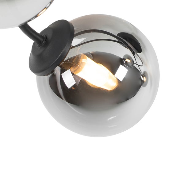 Stehlampe mit Schirm aus Metalldraht und Stativfuß