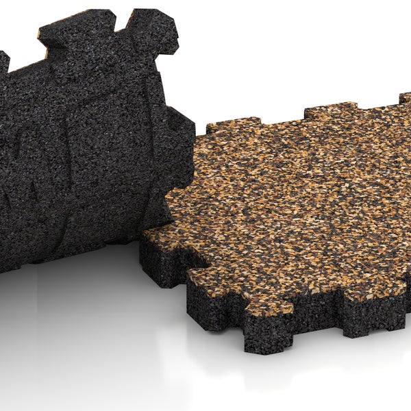 Verbundmatte aus Gummi mit Korkoberfläche