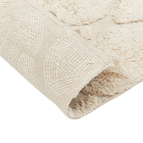 Teppich SILCHAR Beige 140 x 200 cm Baumwolle