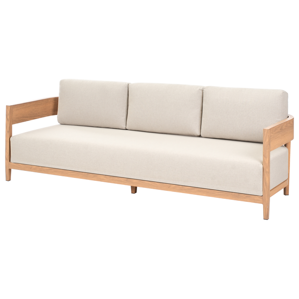 Gartensofa mit Holzrahmen und Polster